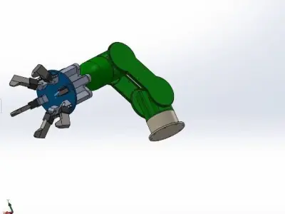 Robotic Arm Low-poly 3D model buy