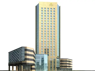 Hotel Building 3D model 31