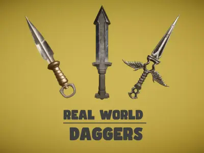 Real World - Daggers - Volume 1 Low-poly 3D model