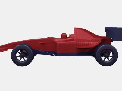 Turbo Race Car 3D model