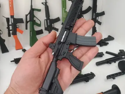 HK 416 ASSAULT RIFLE MINIATURE TOY AND DECOR 3D model