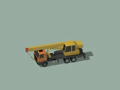 Truck crane  3D model