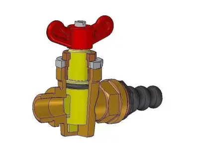Plug cock Free 3D model
