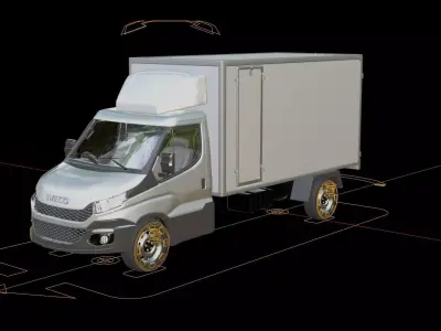 Iveco Daily Box Truck 3D model