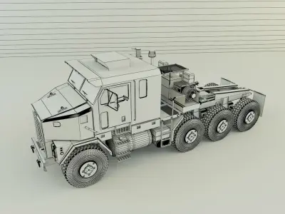 OSHKOSH M1070 military vehicle 3D model