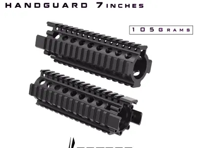 MK18 Handguard RIS 7Inches CAD Step File Model for CNC 3D print  3D print model