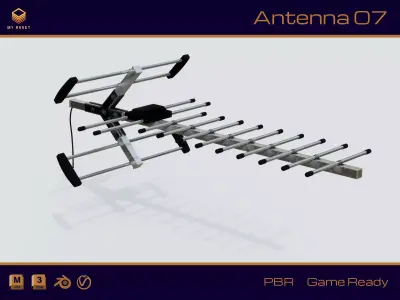 Antenna 07 Low-poly 3D model
