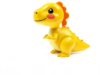 Cheerful Yellow Dinosaur model pack Low-poly 3D model
