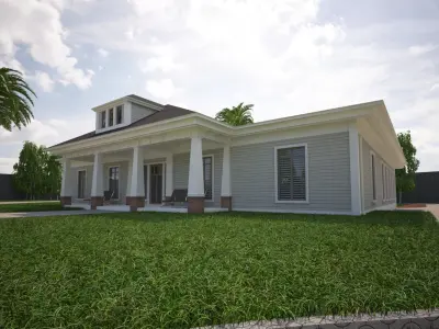 Mediterranean villa Free 3D model