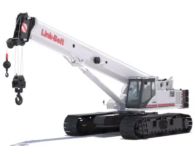 Link Belt TCC-750 Telescopic Crawler Crane 3D model