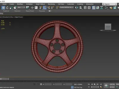 Wheel rim  3D model PBR