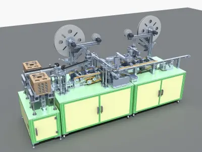 Industrial Equipment 26 - Automatic Cutting and Loading  3D model