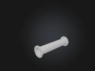 natural gas pipe Low-poly 3D model