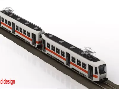 trams cairo old 3ds max and vray and lumion 3D model