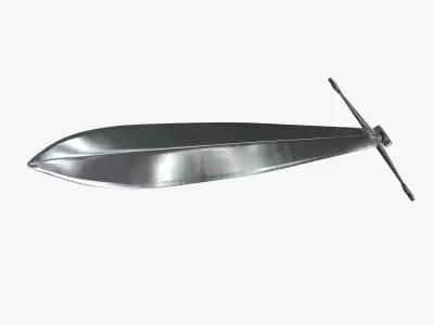 Realistic Sword Claymore Low High Poly Low-poly 3D model