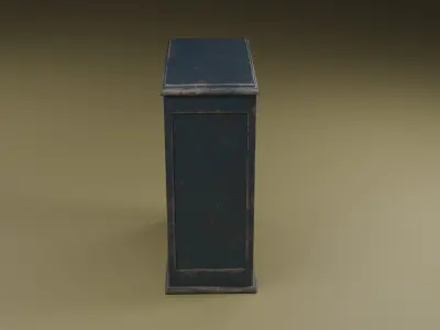 Antique Dresser Low-poly 3D model