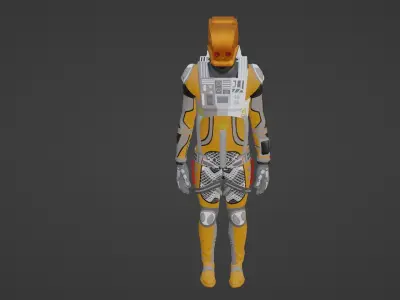 Robot Soldier - Assault Soldier Low-poly 3D model 2