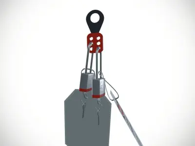 Lockout Tagout Low-poly 3D model