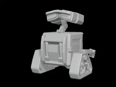 WALL E lowpoly - robot Low-poly 3D model