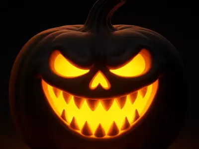 Evil Halloween Pumpkin  Free 3D print model