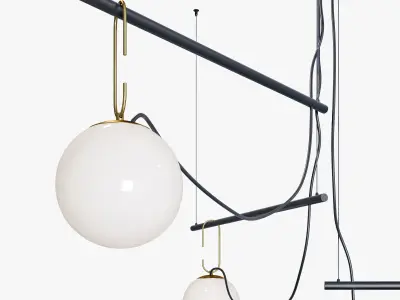 Domosvet design point black gold 3D model