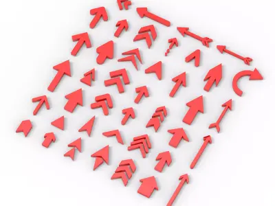 arrow collection arrows 3D model