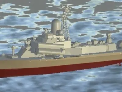 Lite BattleShip Free 3D model