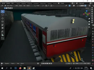 the authentic egyptian train in the alexandrian style Free 3D model