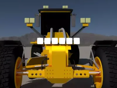 sport grader 3D model