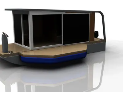 Floating house Free 3D model