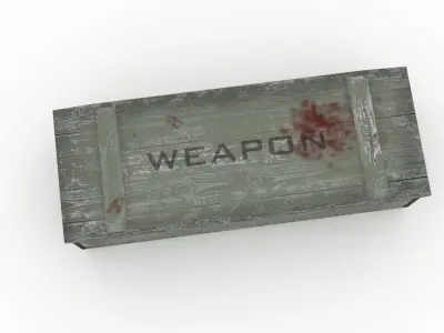 Army Box Military box Low-poly 3D model