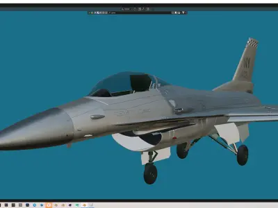 F-16 fighter jet Free 3D model
