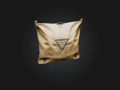 Cement Bag Low-poly 3D model purchase