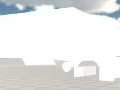truck low poly in sky 3D print model