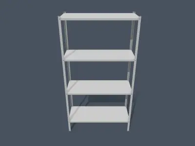 Game Ready Metal Rack Low-poly 3D model