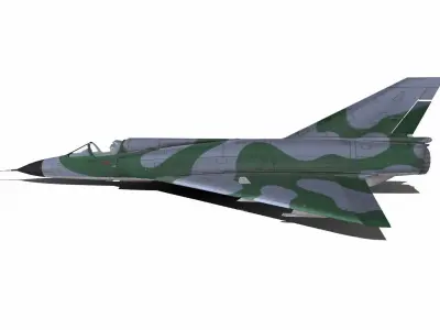 Dassault Mirage III Low-Poly Low-poly 3D model