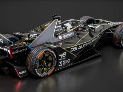  DS Racing Formula E Team 2025 Gen3 Evo Race Car 