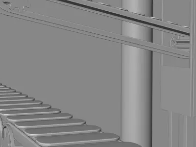 3D Factory Inspired Background for Cosmetic Presentation 3D model