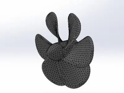 PROPELLER flower 3D model