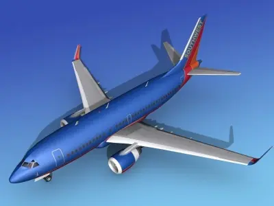 Boeing 737-700ER Southwest Airlines 3D model