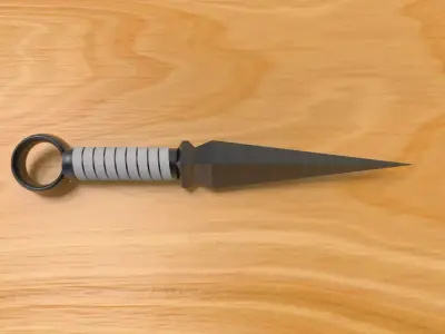 Kunai Dagger 3D Model Low-poly 3D model