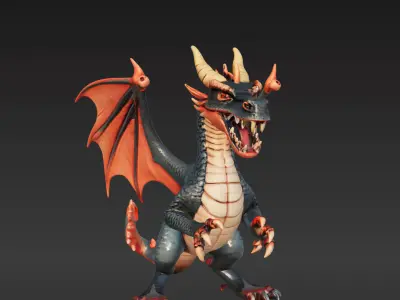 Evil Dragon 3D model