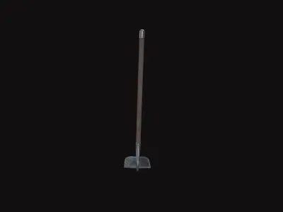 Medieval Shovel V02 Low-poly 3D model