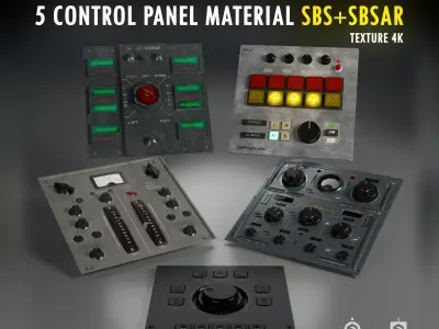 5 Control Panel Material  Texture
