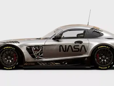 Realistic GT Race Car Model High Detail PBR Textured Sports Car 3D model