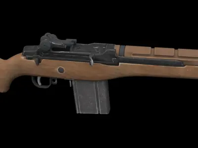 M14 gun 3D model