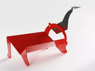 Metal Bread Cutter Low-poly 3D model