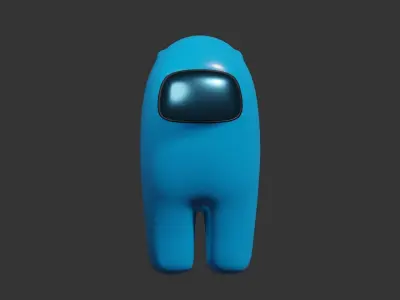 Among Us Game Character Free low-poly 3D model