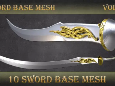 Sword Base Mesh Vol 01 3D model