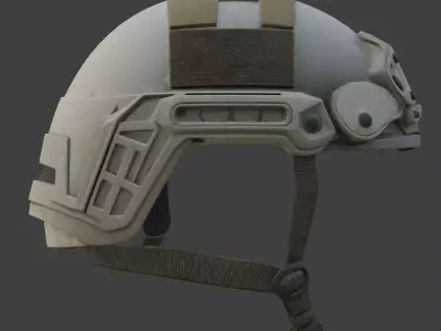 Special Operations Ballistic Tactical Helmet 3D Model Low-poly 3D model